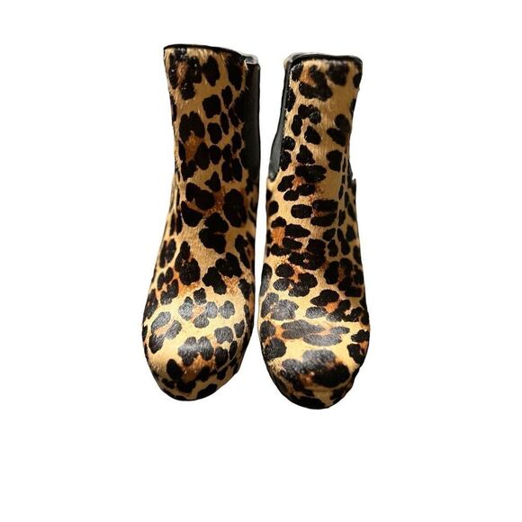 Gianni Bini Leopard Print Calf Hair Stiletto Booties Size 6.5 - Picture 3 of 5